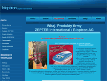 Tablet Screenshot of bioptron.org.pl